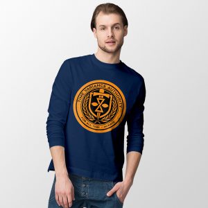 Season 2 Loki TVA Logo Marvel Navy Long Sleeve Tee