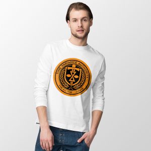 Season 2 Loki TVA Logo Marvel White Long Sleeve Tee