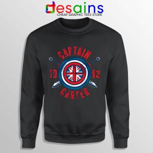 Shield Captain Carter Black Sweatshirt What If Series