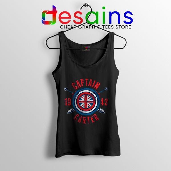 Shield Captain Carter Black Tank Top What If Series