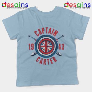 Shield Captain Carter Light Blue Kids Tee What If Series