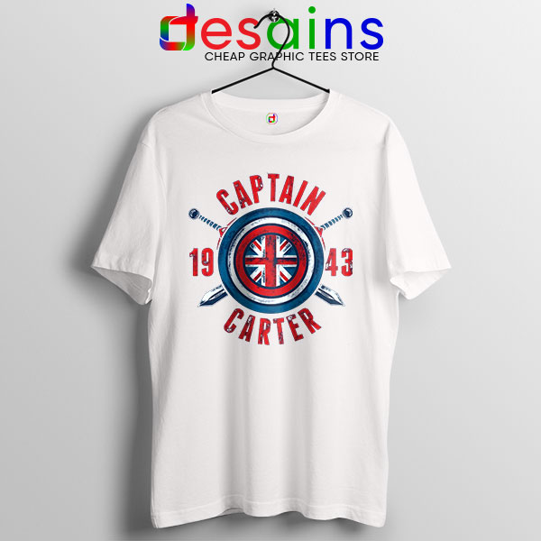Shield Captain Carter WHite T Shirt What If Series