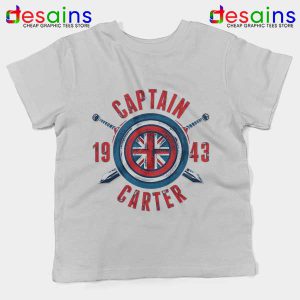 Shield Captain Carter White Kids Tee What If Series