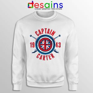 Shield Captain Carter White Sweatshirt What If Series