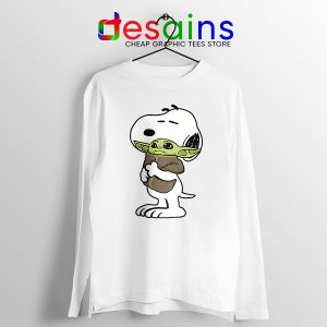 Snoopy Baby Yoda Friends Long Sleeve Tee Mandalorian