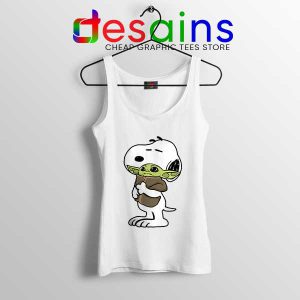 Snoopy Baby Yoda Friends Tank Top Funny Mandalorian