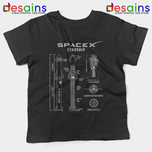 Spacex Starship Prototype Kids Tee Elon Musk