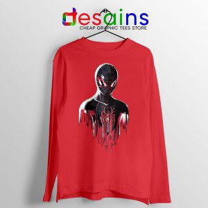 Spider Man Into Multiverse Red Long Sleeve Tee Marvel
