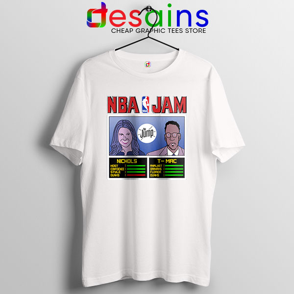 The Jump NBA Finals White T Shirt Nichols TMac