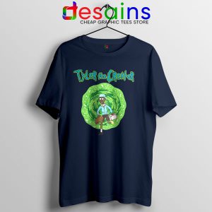 Tyler Creator Rick Morty Navy T Shirt Rapper Cartoon