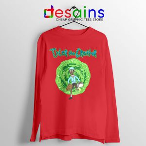 Tyler Creator Rick Morty Red Long Sleeve Tee Rapper Cartoon