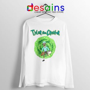 Tyler Creator Rick Morty White Long Sleeve Tee Rapper Cartoon