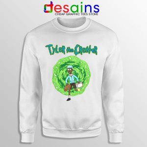 Tyler Creator Rick Morty White Sweatshirt Rapper Cartoon