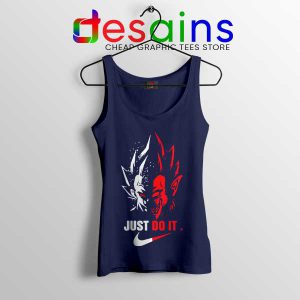 Vegito Nike Dragon Ball Navy Tank Top Just Do It