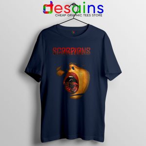 Vintage Scorpions Merch Navy T Shirt Rock Band