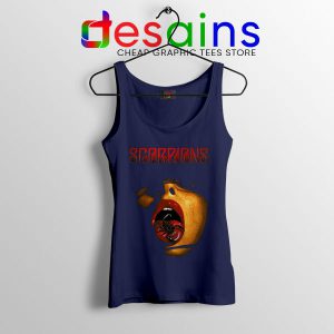 Vintage Scorpions Merch Navy Tank Top Rock Band