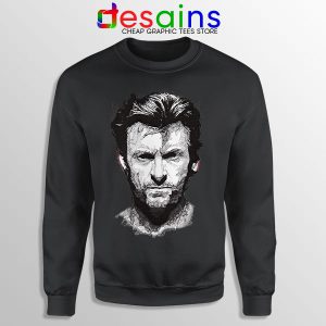 X Men Wolverine Art Black Sweatshirt Hugh Jackman