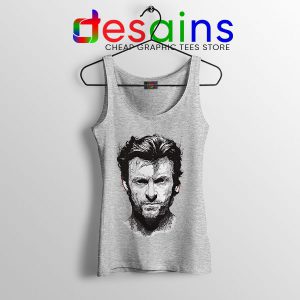 X Men Wolverine Art Sport Grey Tank Top Hugh Jackman