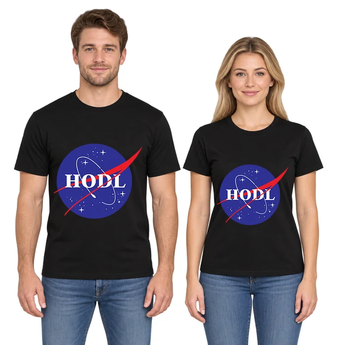 NASA Parody HODL Crypto Meme T-Shirt