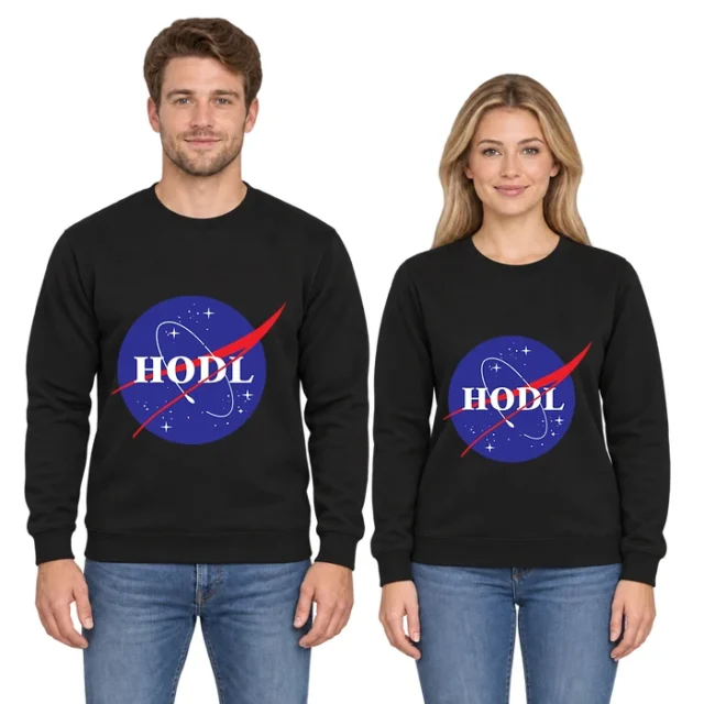 NASA Parody HODL Crypto Meme T-Shirt