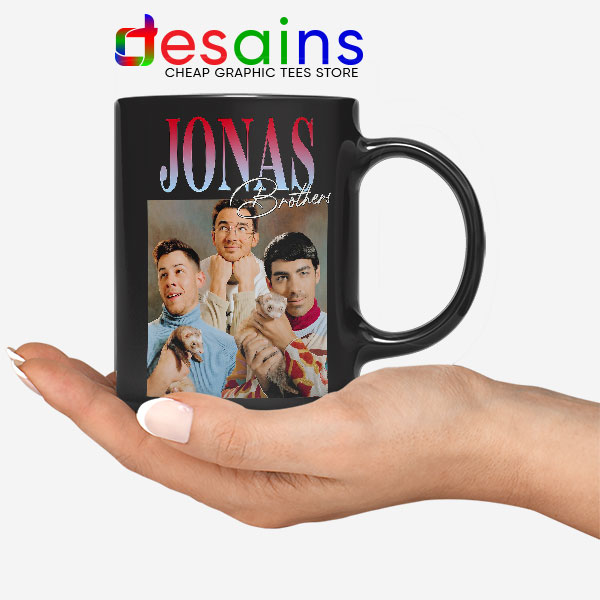 Buy Jonas Brothers Merch Retro Black Mug Jobros