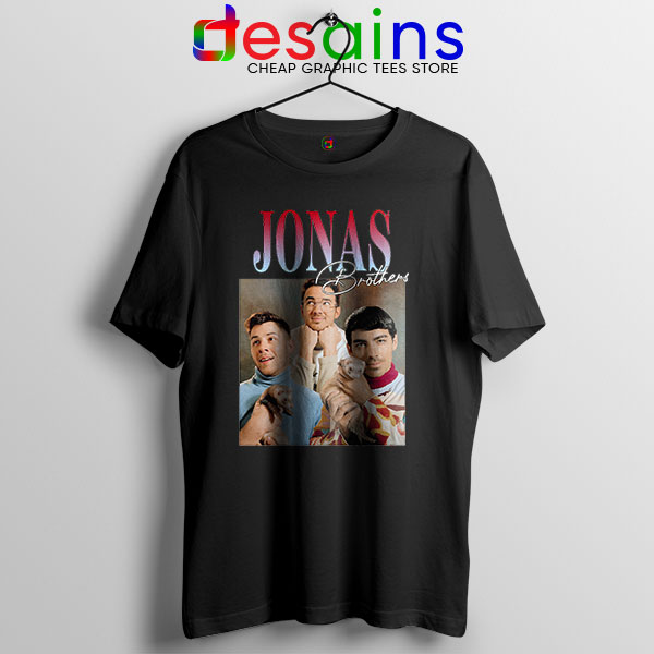 Buy Jonas Brothers Merch Retro Black T Shirt Jobros