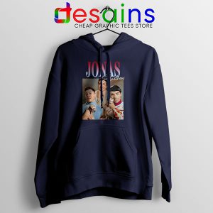 Buy Jonas Brothers Merch Retro Navy Hoodie Jobros