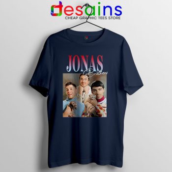 Buy Jonas Brothers Merch Retro Navy T Shirt Jobros