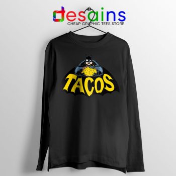 Buy Tacos Taco Bell Batman Black Long Sleeve Tee DC Comics
