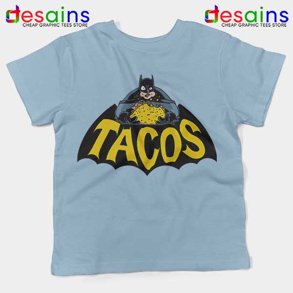 Buy Tacos Taco Bell Batman Light Blue Kids Tee DC Comics
