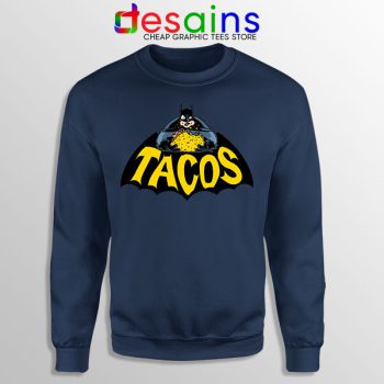 Buy Tacos Taco Bell Batman Navy Sweatshirt DC Comics