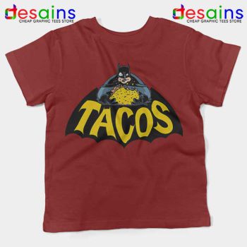 Buy Tacos Taco Bell Batman Red Kids Tee DC Comics
