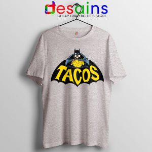 Buy Tacos Taco Bell Batman Sport Grey Tshirt DC Comics Funny