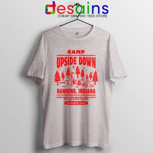 Camp Upside Down Hawkins Tshirt Stranger Things