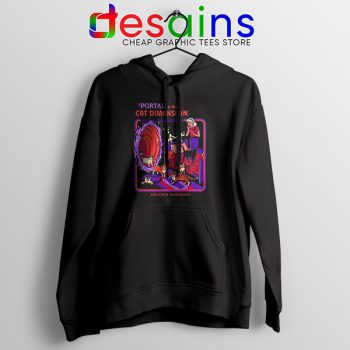 Cat Dimension Retro Hoodie Funny Meow