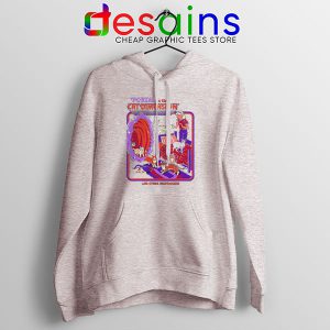 Cat Dimension Retro Sport Grey Hoodie Funny Meow