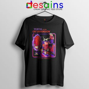 Cat Dimension Retro Tshirt Funny Meow