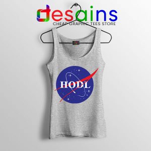 Crypto HODL NASA logo Sport Grey Tank Top Meme