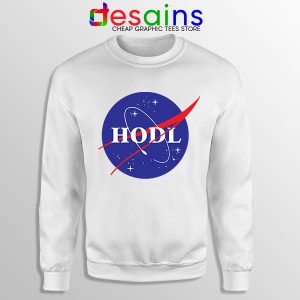 Crypto HODL NASA logo Sweatshirt Meme