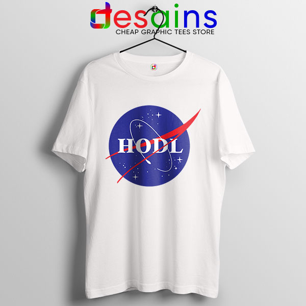 Crypto HODL NASA logo T Shirt Meme