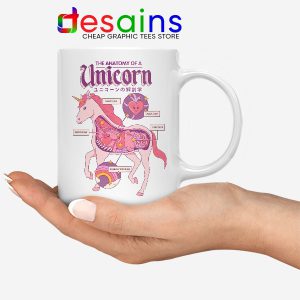 Cute Unicorn Anatomy Mug Funny Pony