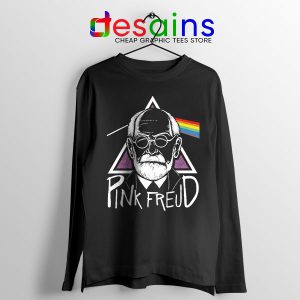 Dark Side of Your Mom Art Long Sleeve Tee Pink Freud Band