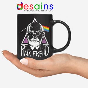 Dark Side of Your Mom Art Mug Pink Freud Band