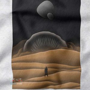 Dune Sandworm Sweatshirt Arrakis Desert Sci-Fi Movie Poster Style
