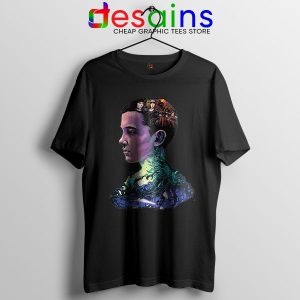 Eleven Demogorgon Monster Black Tshirt Stranger Things 4