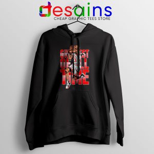 GOAT Michael Jordan Fire Red Black Hoodie Retro NBA