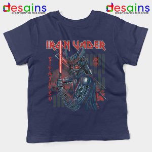 Iron Vader Maiden Samurai Navy Kids Tee Star Wars