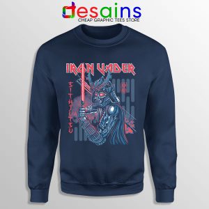 Iron Vader Maiden Samurai Navy Sweatshirt Star Wars