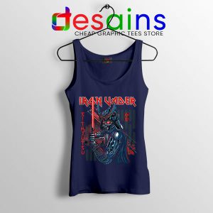 Iron Vader Maiden Samurai Navy Tank Top Star Wars