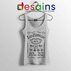 Led Zepelin Whiskey Sport Grey Tank Top Old School Daniels